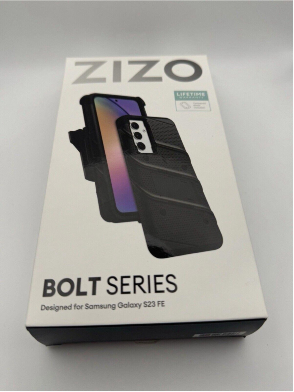 ZIZO BOLT Series Combo Case Kickstand,Tempered Glass For Samsung Galaxy S23 Fe